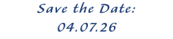 Save the Date: 04.07.26